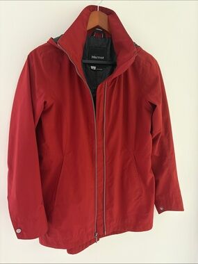 Marmot Red Women's Hooded Trench Coat
